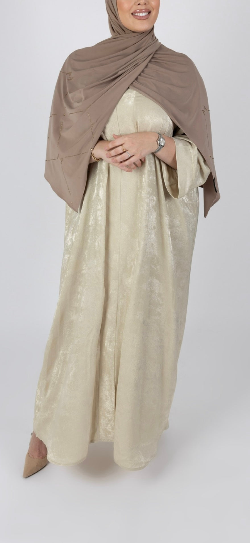 Gold Sparkle Abaya
