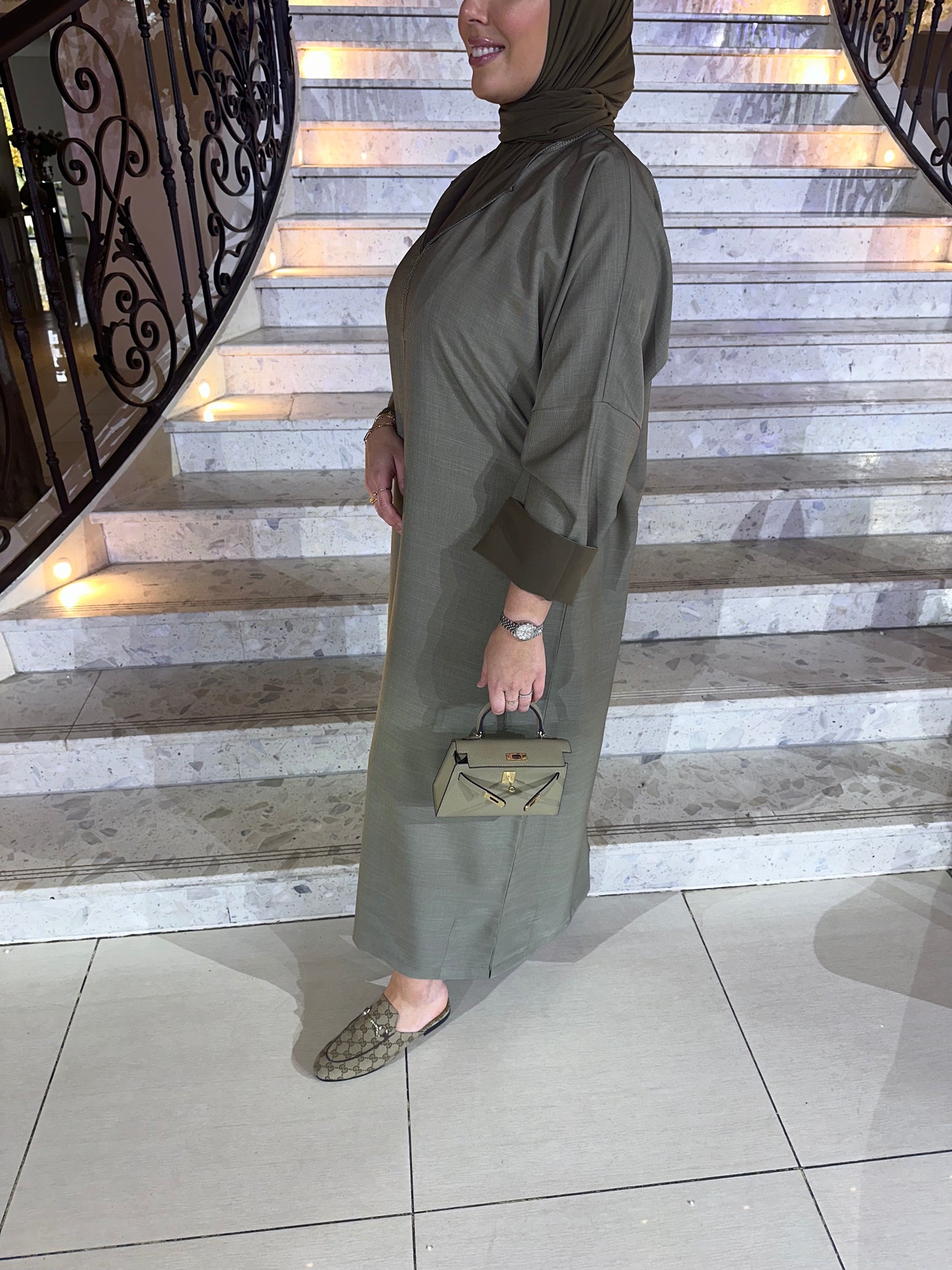 Desert Green Abaya