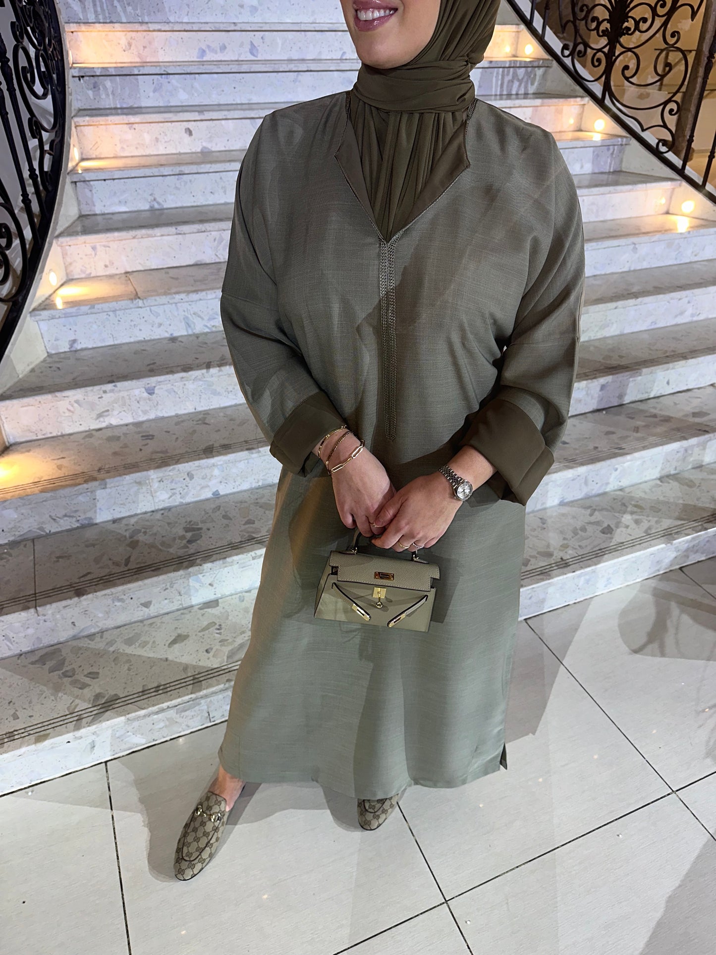 Desert Green Abaya